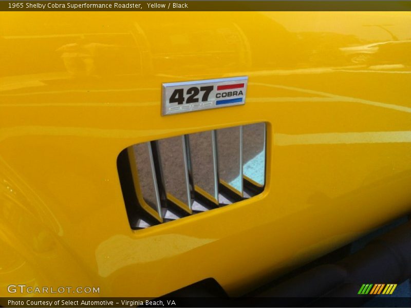 Yellow / Black 1965 Shelby Cobra Superformance Roadster