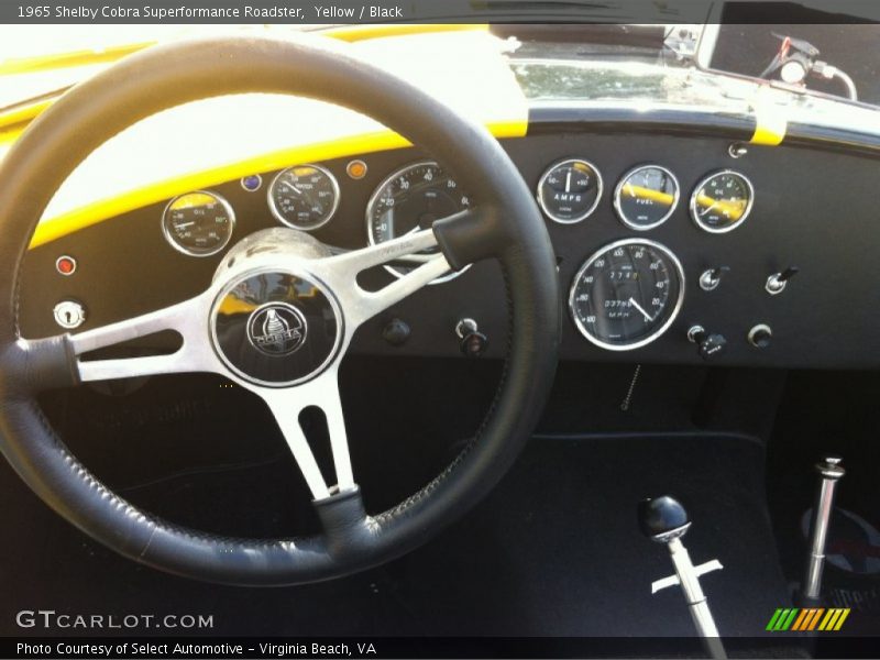 Yellow / Black 1965 Shelby Cobra Superformance Roadster