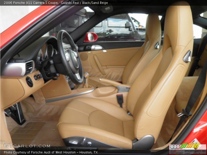 Guards Red / Black/Sand Beige 2006 Porsche 911 Carrera S Coupe