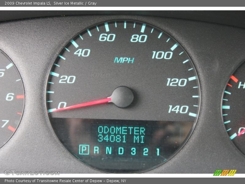 Silver Ice Metallic / Gray 2009 Chevrolet Impala LS