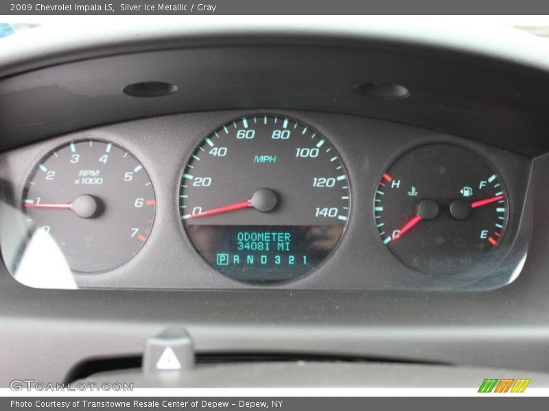 Silver Ice Metallic / Gray 2009 Chevrolet Impala LS