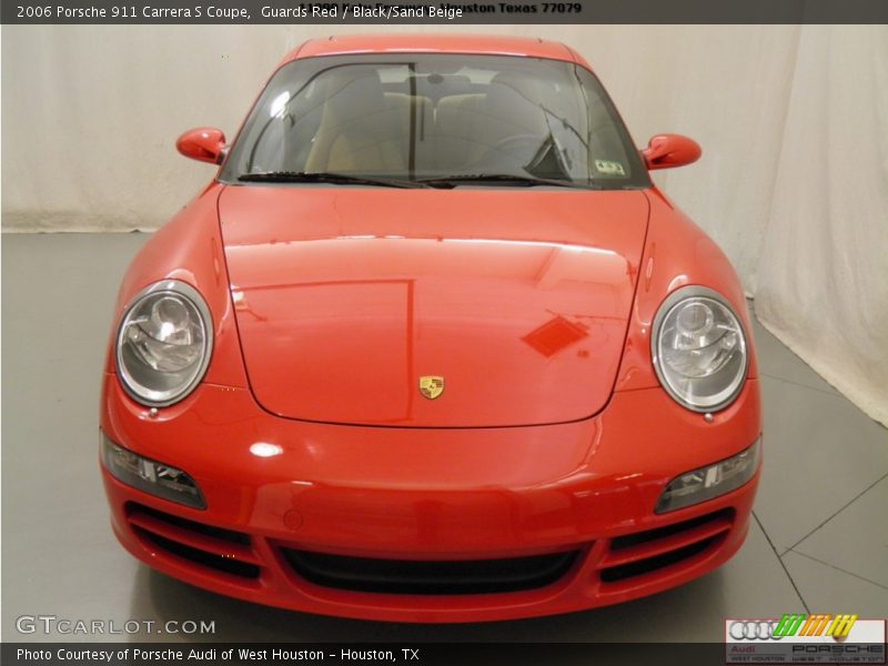 Guards Red / Black/Sand Beige 2006 Porsche 911 Carrera S Coupe
