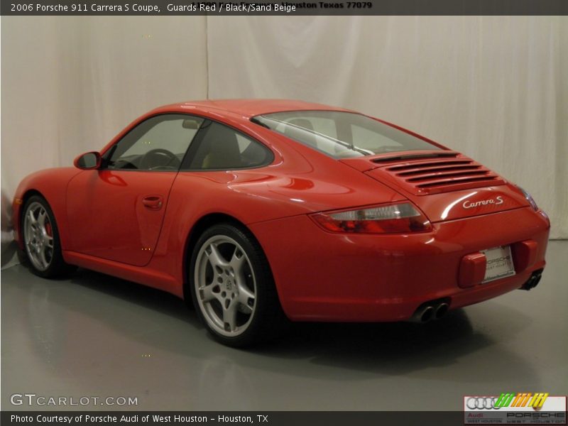 Guards Red / Black/Sand Beige 2006 Porsche 911 Carrera S Coupe