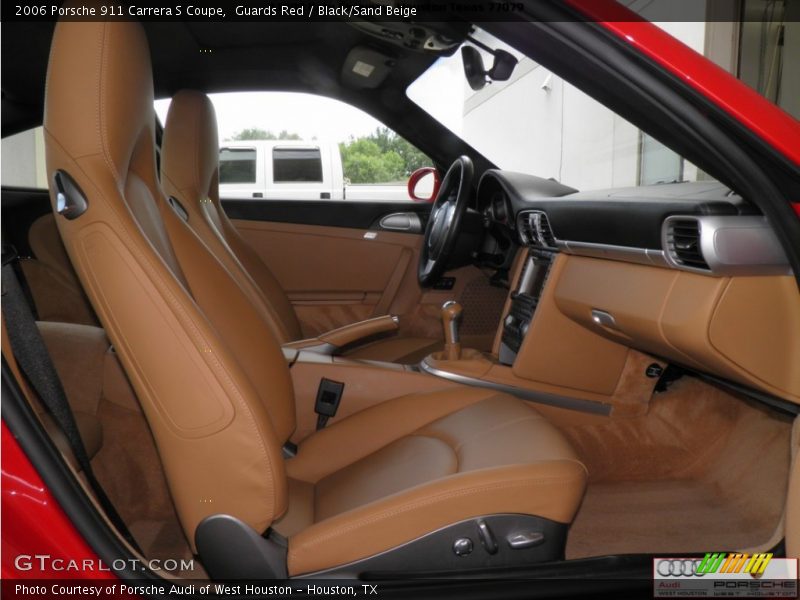 Guards Red / Black/Sand Beige 2006 Porsche 911 Carrera S Coupe