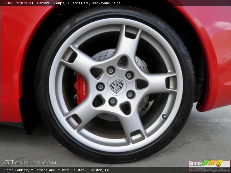 Guards Red / Black/Sand Beige 2006 Porsche 911 Carrera S Coupe