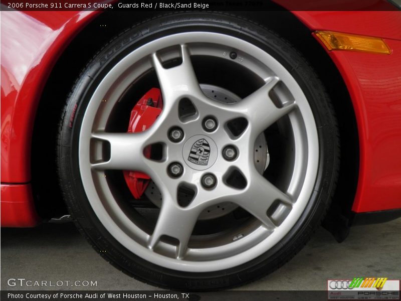 Guards Red / Black/Sand Beige 2006 Porsche 911 Carrera S Coupe