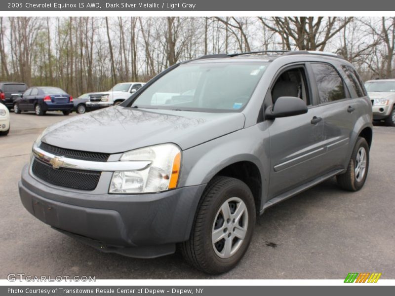 Dark Silver Metallic / Light Gray 2005 Chevrolet Equinox LS AWD