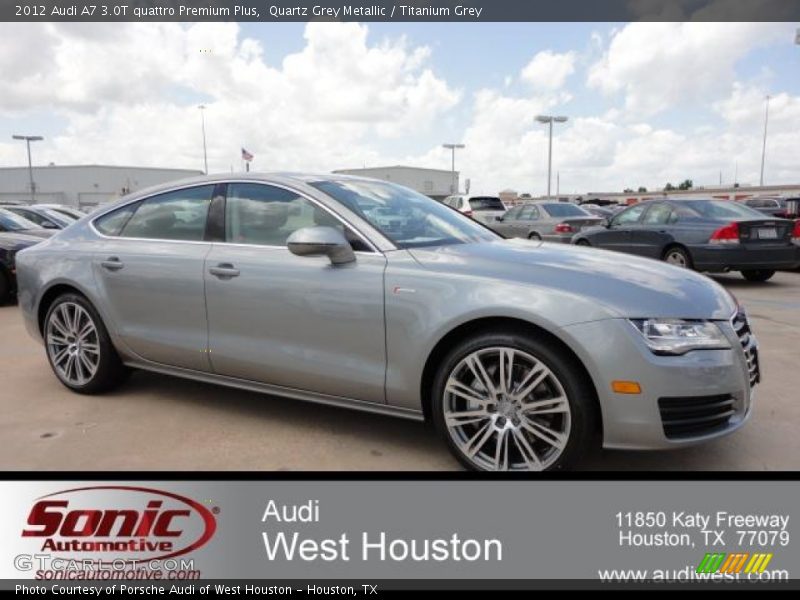 Quartz Grey Metallic / Titanium Grey 2012 Audi A7 3.0T quattro Premium Plus