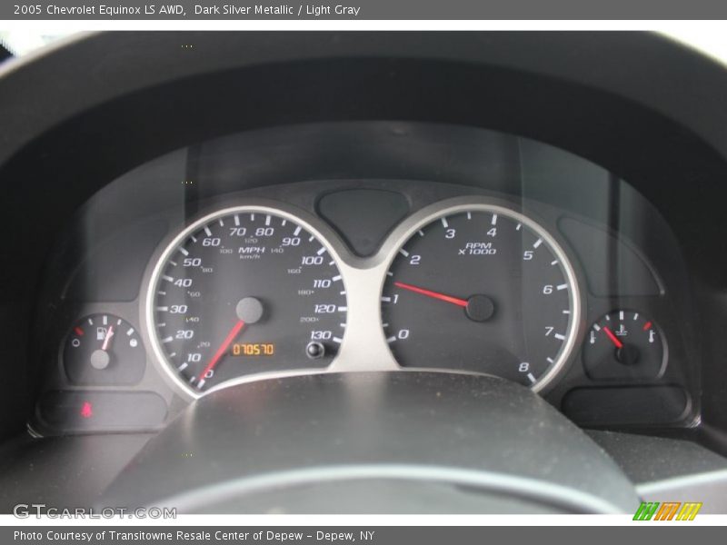 Dark Silver Metallic / Light Gray 2005 Chevrolet Equinox LS AWD