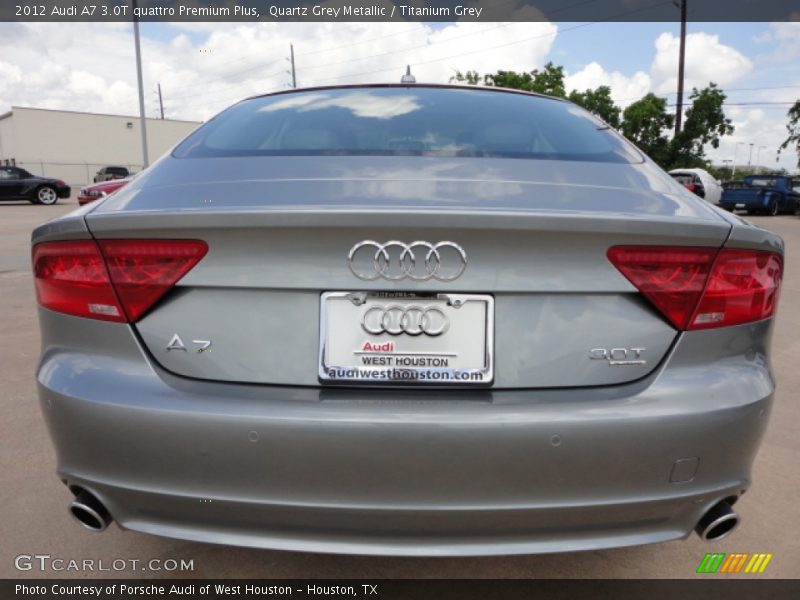 Quartz Grey Metallic / Titanium Grey 2012 Audi A7 3.0T quattro Premium Plus