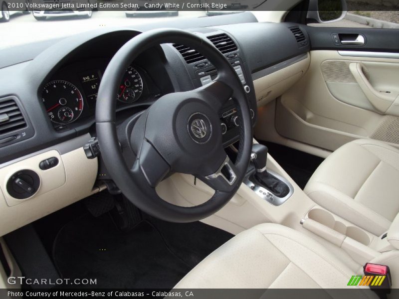 Candy White / Cornsilk Beige 2010 Volkswagen Jetta Limited Edition Sedan