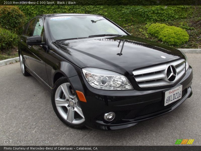 Black / Black 2010 Mercedes-Benz C 300 Sport