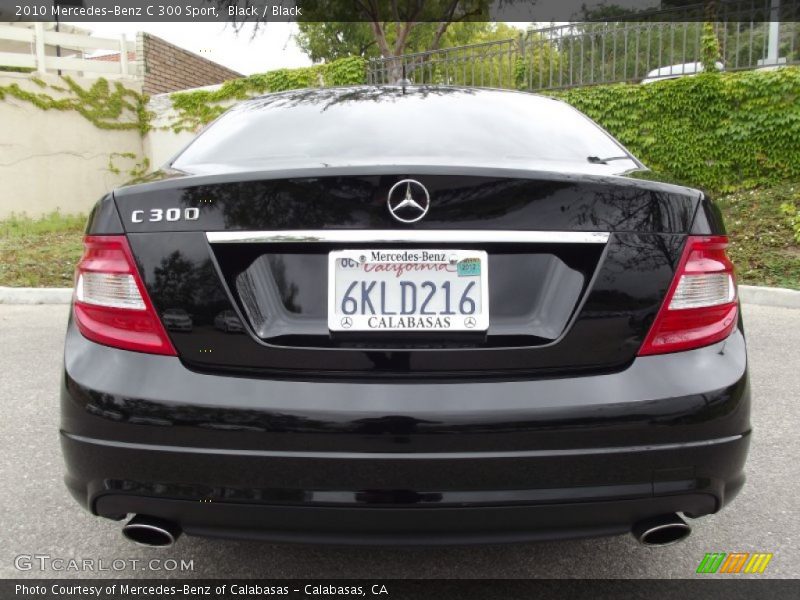 Black / Black 2010 Mercedes-Benz C 300 Sport