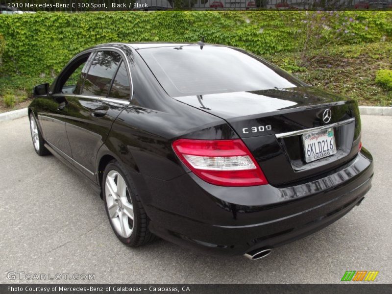 Black / Black 2010 Mercedes-Benz C 300 Sport