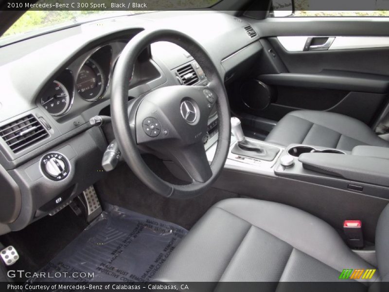 Black / Black 2010 Mercedes-Benz C 300 Sport