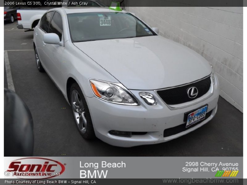 Crystal White / Ash Gray 2006 Lexus GS 300