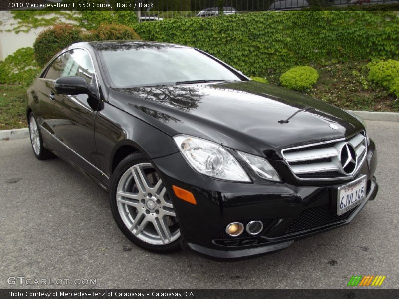 Black / Black 2010 Mercedes-Benz E 550 Coupe