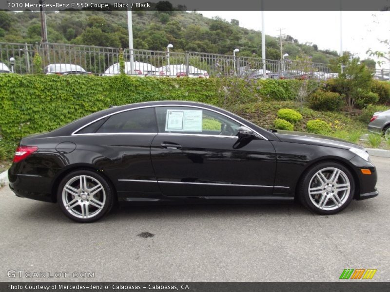 Black / Black 2010 Mercedes-Benz E 550 Coupe