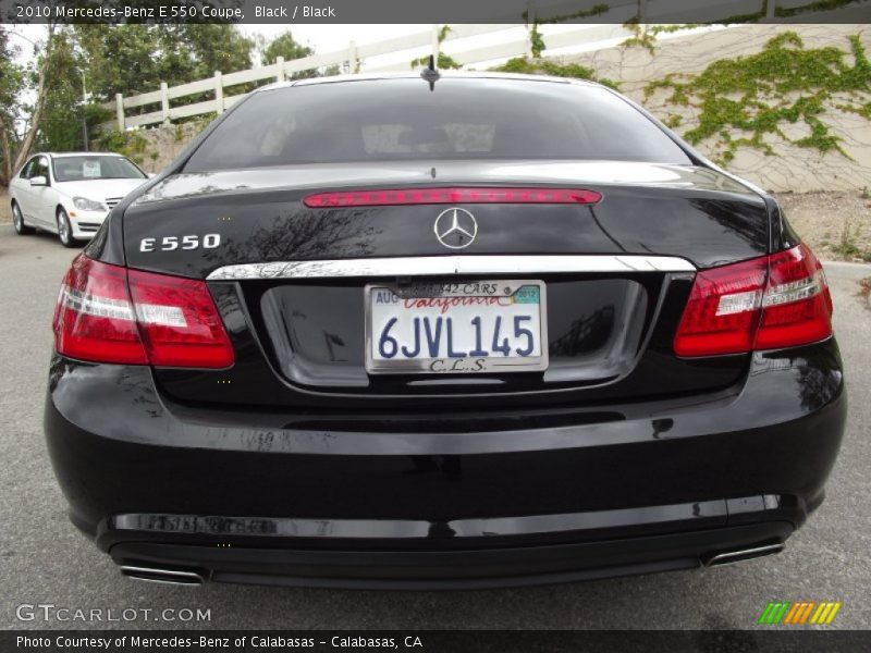 Black / Black 2010 Mercedes-Benz E 550 Coupe