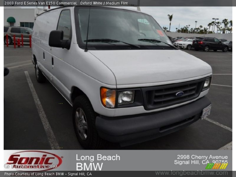 Oxford White / Medium Flint 2003 Ford E Series Van E150 Commercial