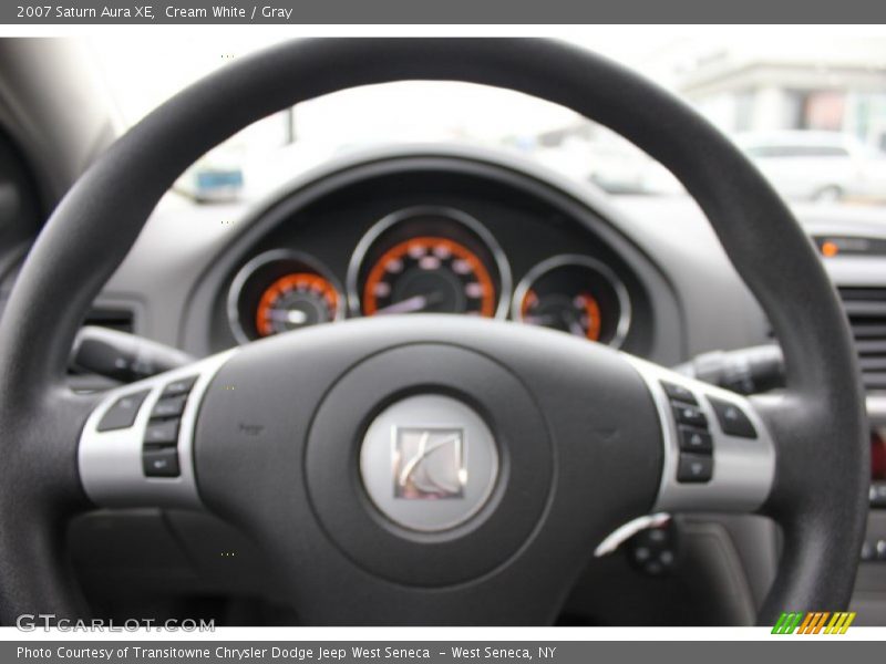 Cream White / Gray 2007 Saturn Aura XE