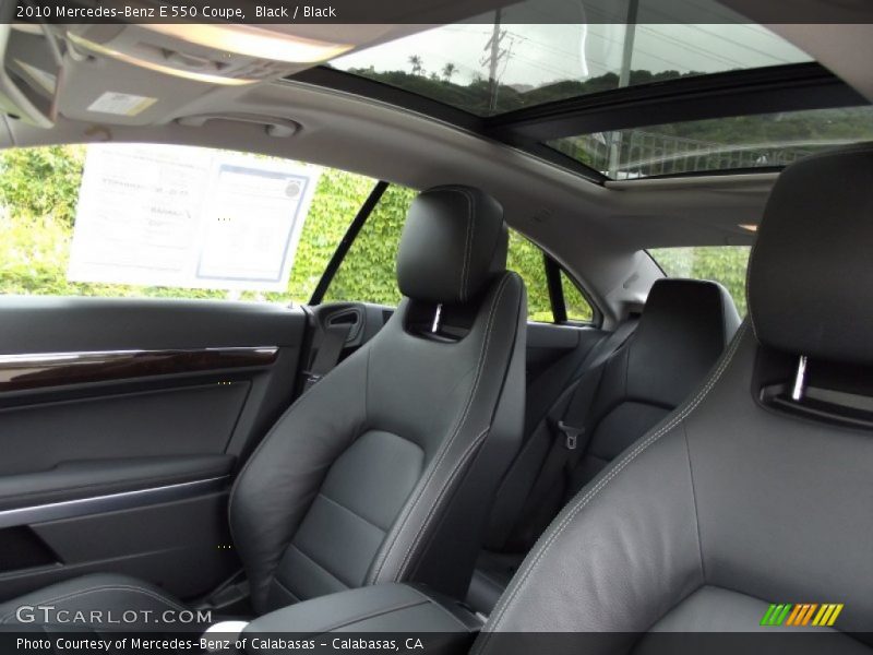 Black / Black 2010 Mercedes-Benz E 550 Coupe
