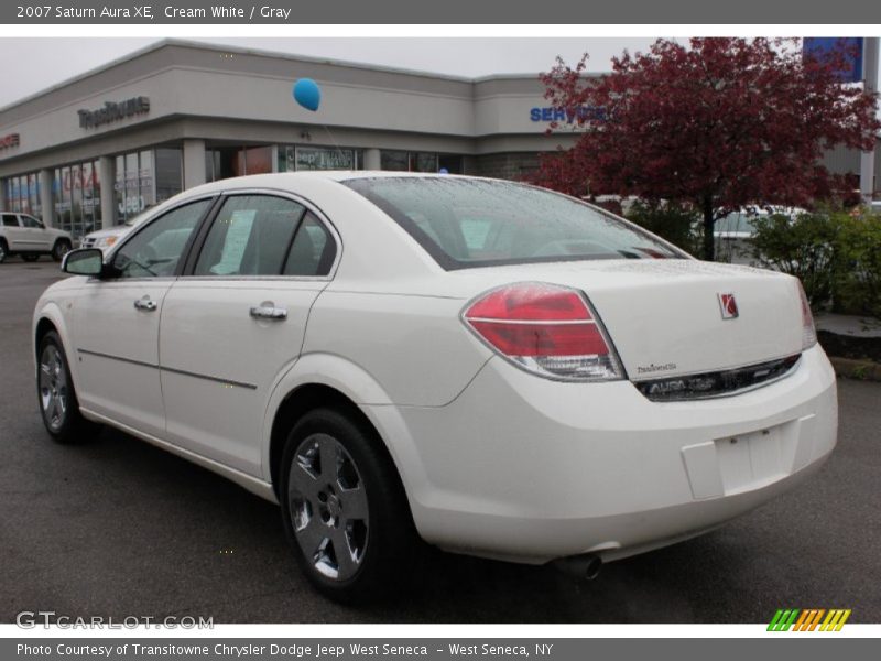 Cream White / Gray 2007 Saturn Aura XE