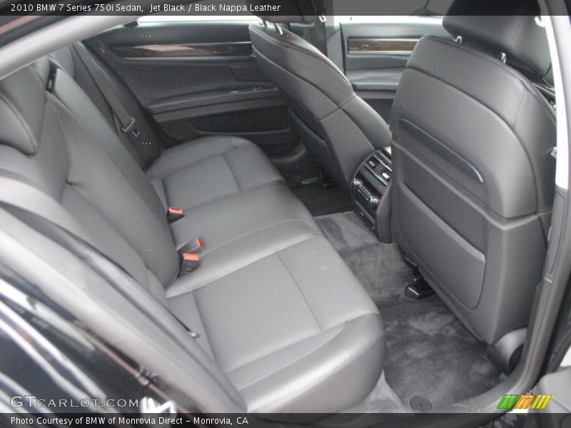 Jet Black / Black Nappa Leather 2010 BMW 7 Series 750i Sedan