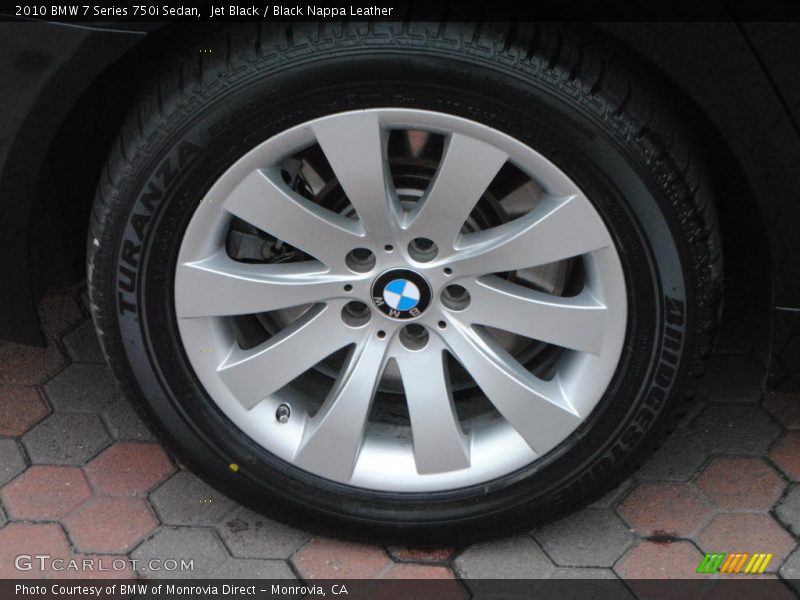 Jet Black / Black Nappa Leather 2010 BMW 7 Series 750i Sedan