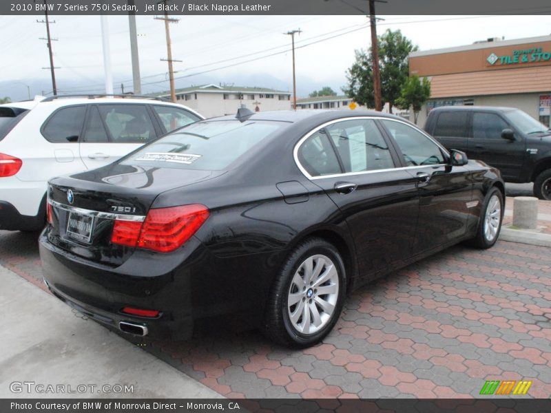 Jet Black / Black Nappa Leather 2010 BMW 7 Series 750i Sedan