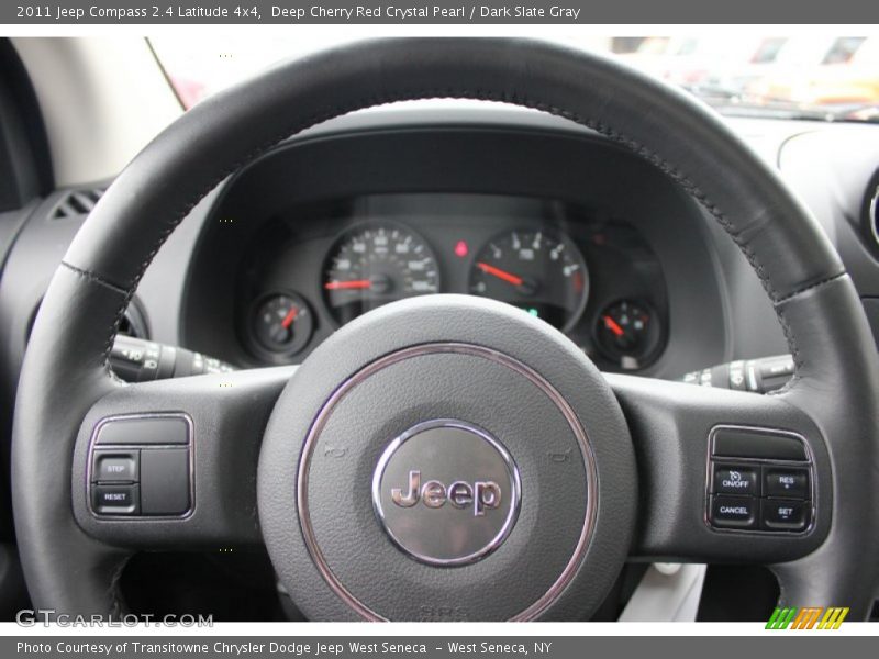 Deep Cherry Red Crystal Pearl / Dark Slate Gray 2011 Jeep Compass 2.4 Latitude 4x4