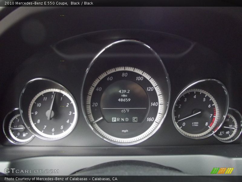 Black / Black 2010 Mercedes-Benz E 550 Coupe