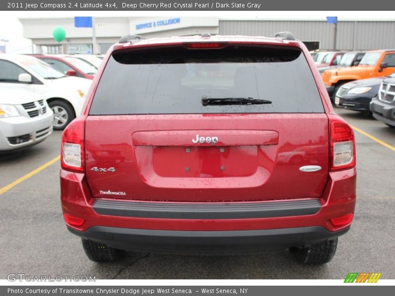 Deep Cherry Red Crystal Pearl / Dark Slate Gray 2011 Jeep Compass 2.4 Latitude 4x4