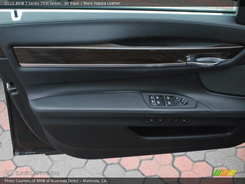 Jet Black / Black Nappa Leather 2010 BMW 7 Series 750i Sedan