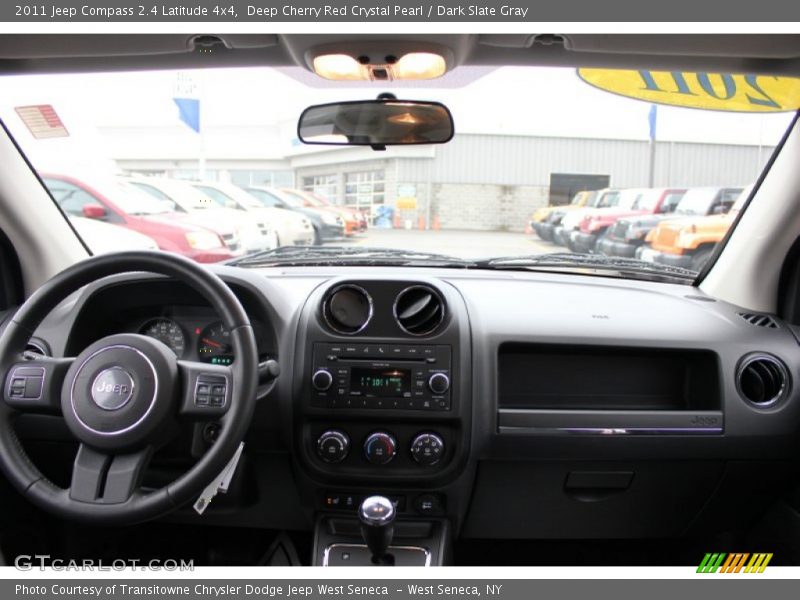 Deep Cherry Red Crystal Pearl / Dark Slate Gray 2011 Jeep Compass 2.4 Latitude 4x4