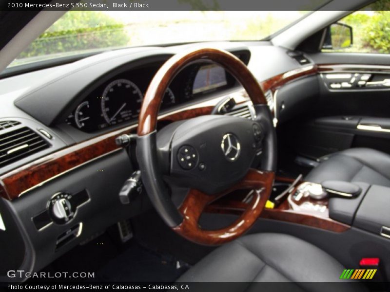 Black / Black 2010 Mercedes-Benz S 550 Sedan