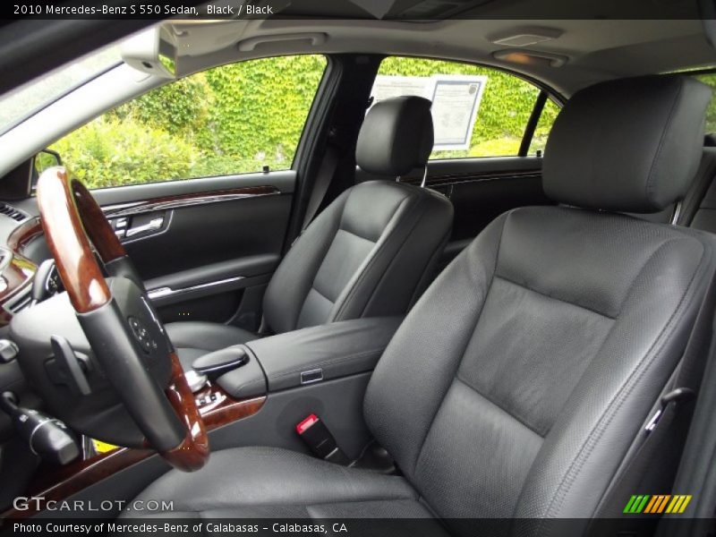 Black / Black 2010 Mercedes-Benz S 550 Sedan