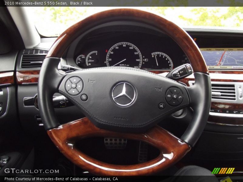 Black / Black 2010 Mercedes-Benz S 550 Sedan