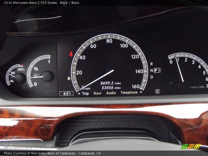 Black / Black 2010 Mercedes-Benz S 550 Sedan