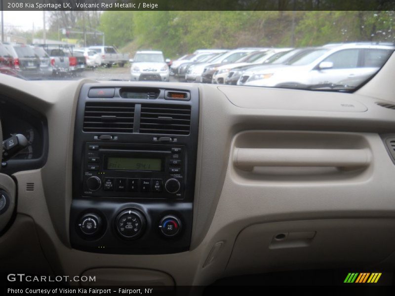 Volcanic Red Metallic / Beige 2008 Kia Sportage LX