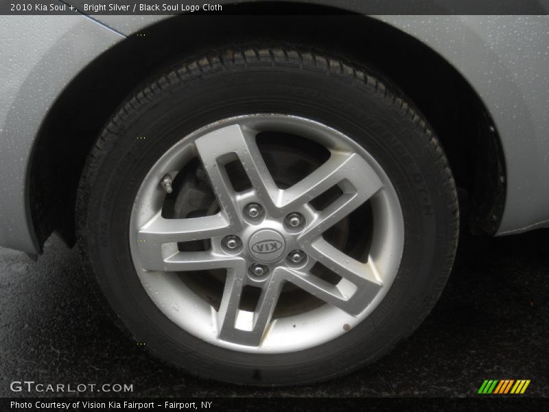 Bright Silver / Black Soul Logo Cloth 2010 Kia Soul +