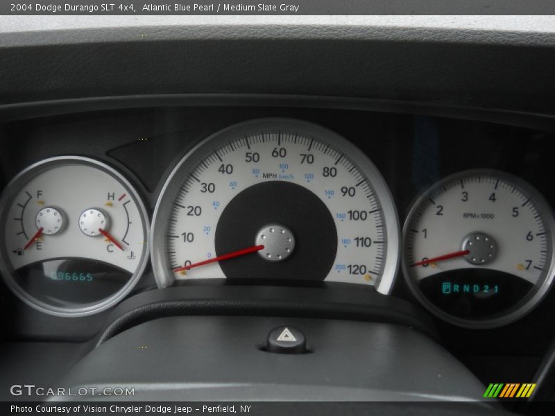 Atlantic Blue Pearl / Medium Slate Gray 2004 Dodge Durango SLT 4x4
