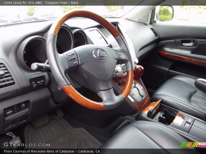 Tungsten Pearl / Black 2009 Lexus RX 350 AWD