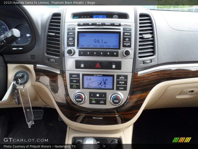 Controls of 2010 Santa Fe Limited
