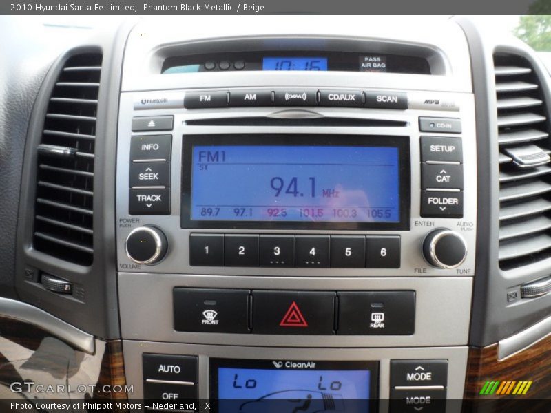 Controls of 2010 Santa Fe Limited