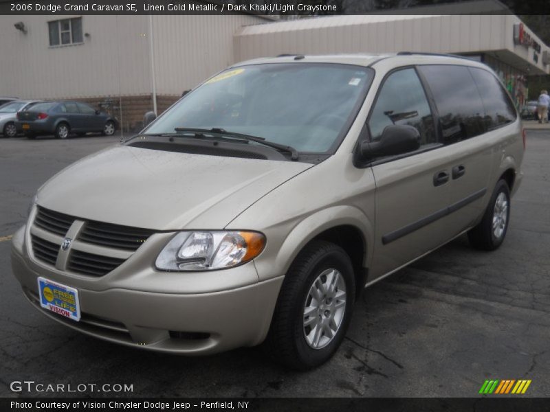 Linen Gold Metallic / Dark Khaki/Light Graystone 2006 Dodge Grand Caravan SE