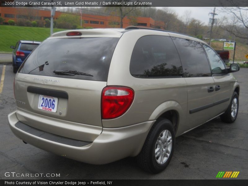 Linen Gold Metallic / Dark Khaki/Light Graystone 2006 Dodge Grand Caravan SE