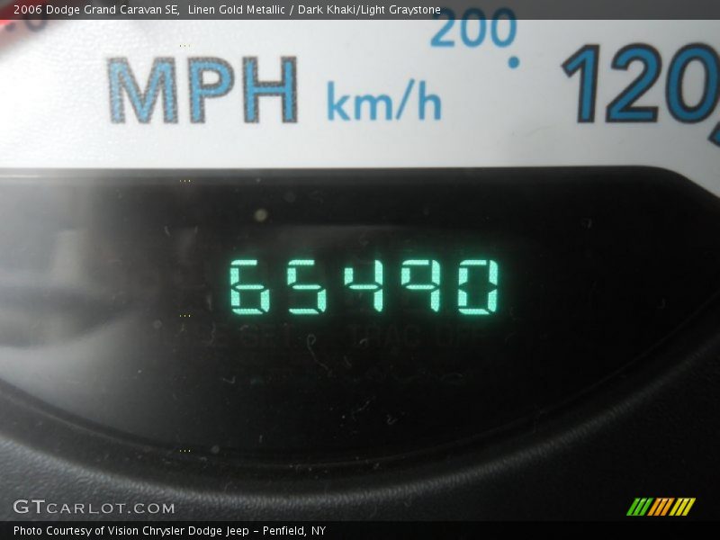 Linen Gold Metallic / Dark Khaki/Light Graystone 2006 Dodge Grand Caravan SE