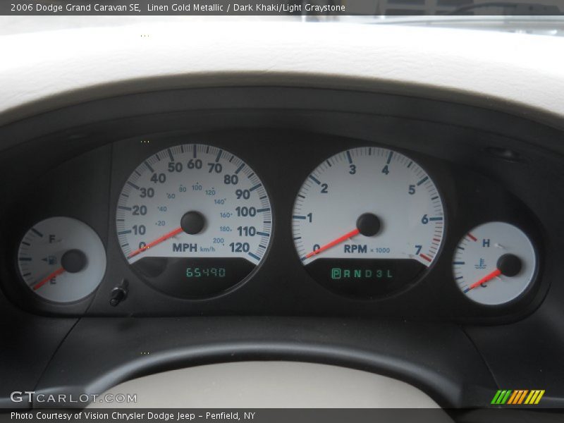 Linen Gold Metallic / Dark Khaki/Light Graystone 2006 Dodge Grand Caravan SE