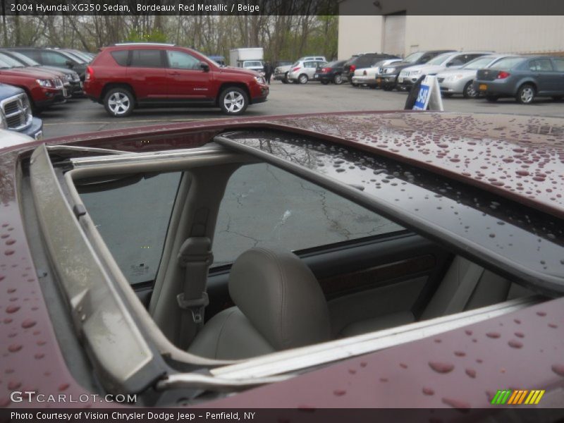 Bordeaux Red Metallic / Beige 2004 Hyundai XG350 Sedan